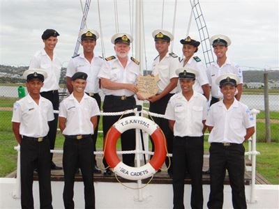 Off to join the Navy