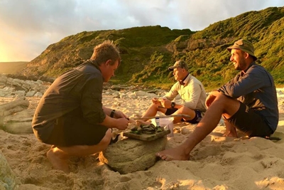 Uitgespoeldes trotseer Blombos kus