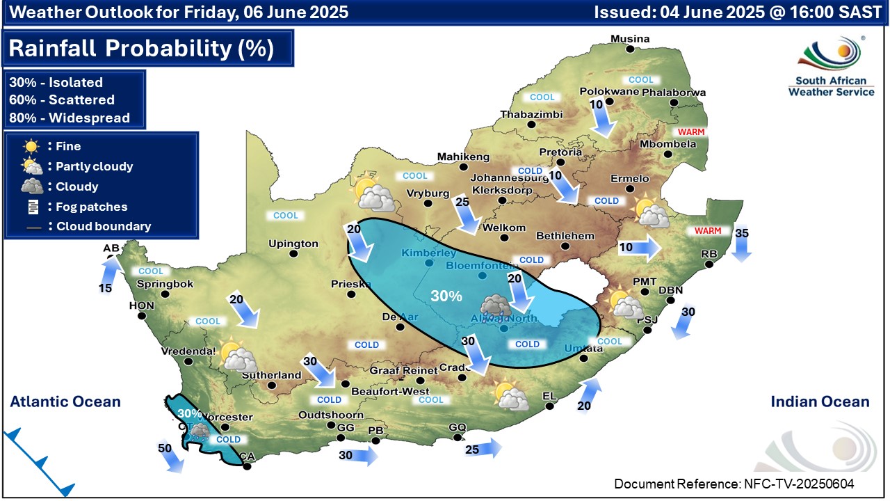 Thursday's weather will be cool but clear as two cold fronts approach ...