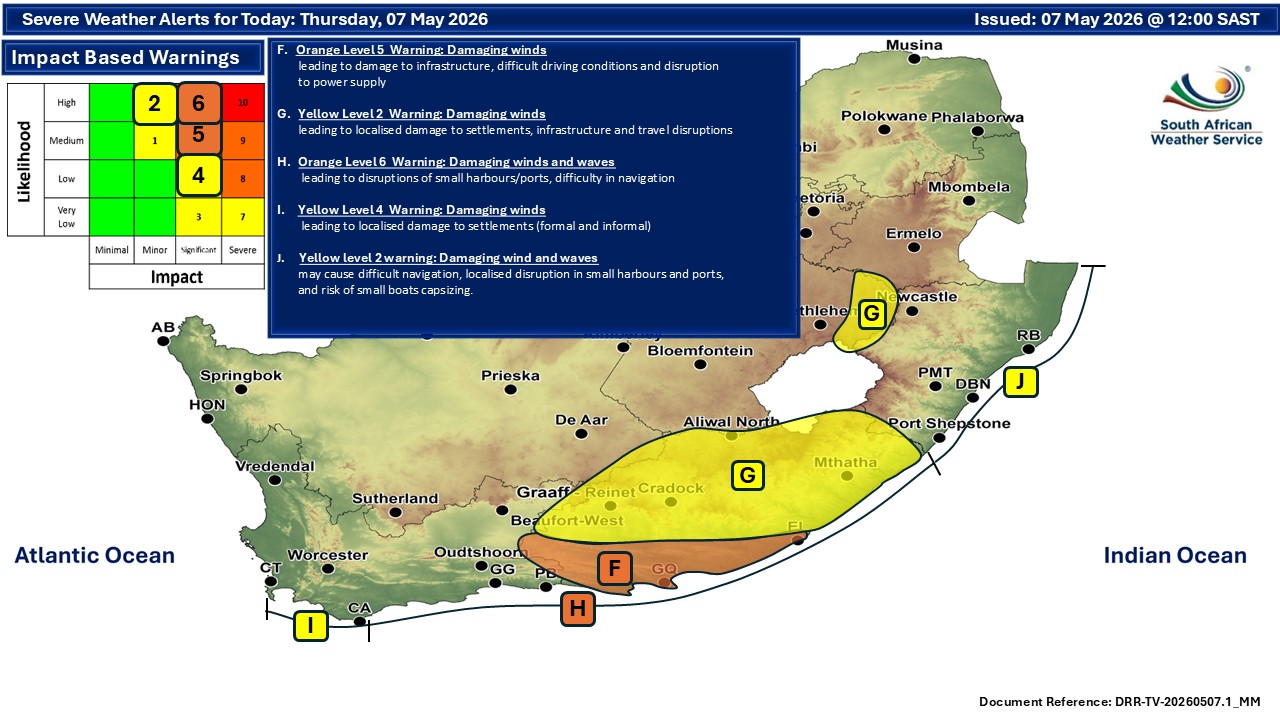 Two more cold fronts expected in Western Cape from Sunday to Tuesday ...