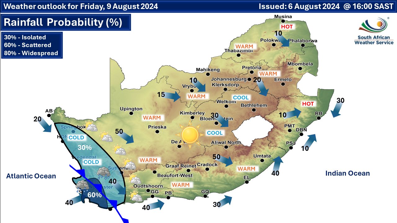Cold front approaching Western Cape on Thursday | George Herald