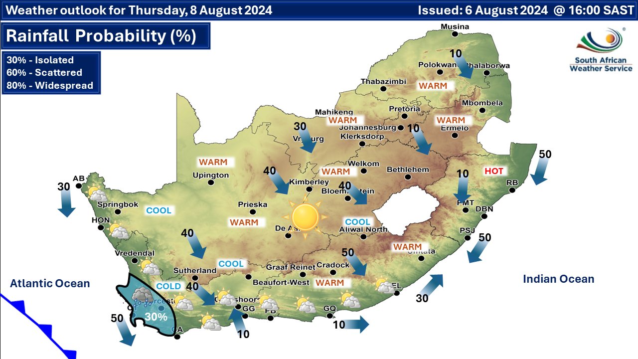 Cold front approaching Western Cape on Thursday | George Herald