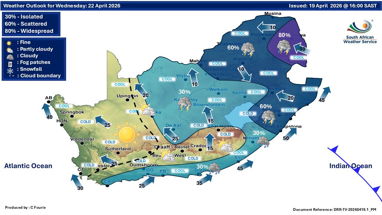 Yellow level 2 warning for severe thunderstorms | George Herald